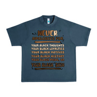 Midnight Navy never apologize Urban Heavy Tee - MaliasSmallBusiness