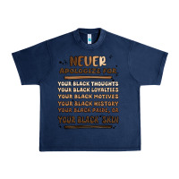 Navy never apologize Urban Heavy Tee - MaliasSmallBusiness