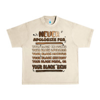 Sandshell never apologize Urban Heavy Tee - MaliasSmallBusiness