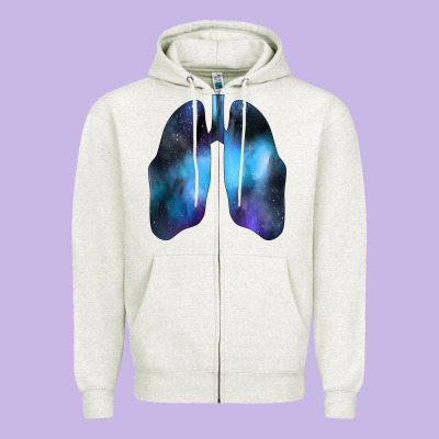 White Lungs Zipper Hoodie Designed By Bettercallsaul