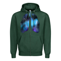 Sports Green white lungs Zipper Hoodie - Bettercallsaul