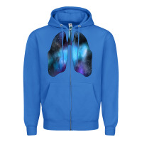 True Royal white lungs Zipper Hoodie - Bettercallsaul