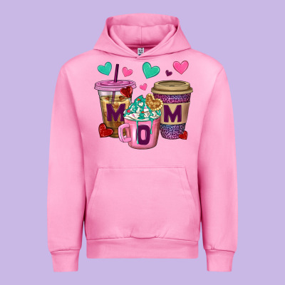 Western Mom Coffee Cups Urban Hoodie Designed By Bundleandbundleshop
