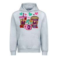 Heather Grey Western Mom Coffee Cups Urban Hoodie - BundleAndBundleShop
