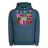 Pigment Midnight Navy Western Mom Coffee Cups Urban Hoodie - BundleAndBundleShop