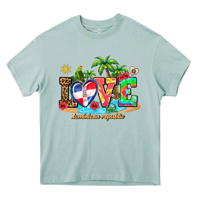 Love Dominican Republic Heavy Core Tee by AdoDesignShop | Teevron