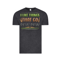 Vintage Black i like things that go pew pew Vintage Tee - MaliasSmallBusiness