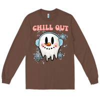 Chestnut chill out christmas snowman Long Sleeve Tee - MaliasSmallBusiness
