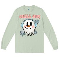Matcha chill out christmas snowman Long Sleeve Tee - MaliasSmallBusiness