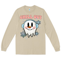 Mushroom chill out christmas snowman Long Sleeve Tee - MaliasSmallBusiness