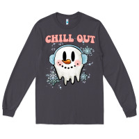Smoke chill out christmas snowman Long Sleeve Tee - MaliasSmallBusiness