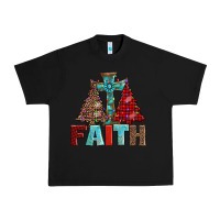 Black cross and christmas trees Urban Heavy Tee - AdoDesignShop