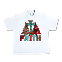 White cross and christmas trees Urban Heavy Tee - AdoDesignShop