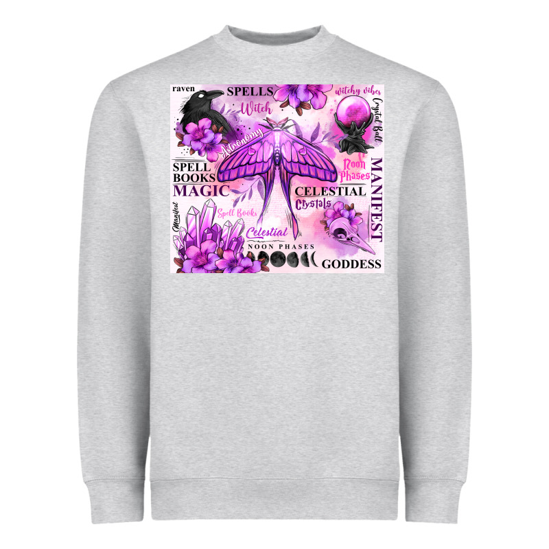 Witchy Celestial Witch Heavyweight Sweatshirt by MaliasSmallBusiness | Teevron