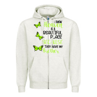 Oatmeal Heather I know heaven is a beautiful place because they have my brother Zipper Hoodie - Bettercallsaul