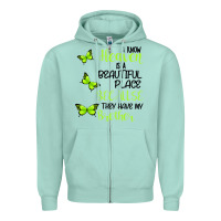 Seafoam I know heaven is a beautiful place because they have my brother Zipper Hoodie - Bettercallsaul