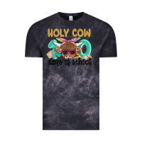 Cloud Black holy cow 100 days of school Vintage Tee - MaliasSmallBusiness