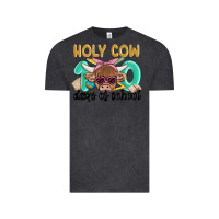 Vintage Black holy cow 100 days of school Vintage Tee - MaliasSmallBusiness