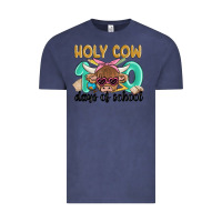 Vintage Denim holy cow 100 days of school Vintage Tee - MaliasSmallBusiness