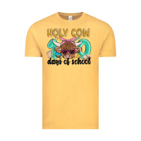 Vintage Mustard holy cow 100 days of school Vintage Tee - MaliasSmallBusiness