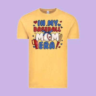 In My Baseball Mom Era Vintage Tee Designed By Jahusdesignshop