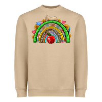 Mushroom school rainbow Heavyweight Sweatshirt - NancyCooperArtShop