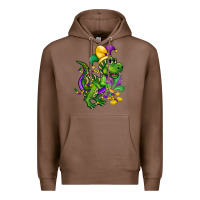 Chestnut mardi gras trex Premium Hoodie - CowGirlArtShop
