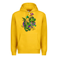 Lemon mardi gras trex Premium Hoodie - CowGirlArtShop