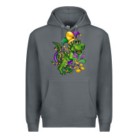 Rock mardi gras trex Premium Hoodie - CowGirlArtShop