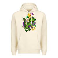 Sandshell mardi gras trex Premium Hoodie - CowGirlArtShop
