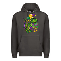 Smoke mardi gras trex Premium Hoodie - CowGirlArtShop