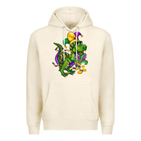Tofu mardi gras trex Premium Hoodie - CowGirlArtShop