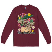 Burgundy the plant lover Long Sleeve Tee - MaliasSmallBusiness