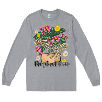Heather Grey the plant lover Long Sleeve Tee - MaliasSmallBusiness