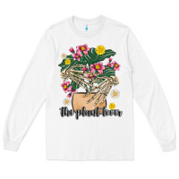 White the plant lover Long Sleeve Tee - MaliasSmallBusiness