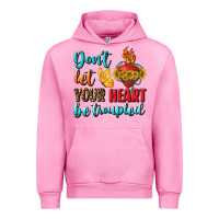 Fuchsia Pink Don't Let Your Heart Be Troupled Urban Hoodie - BundleAndBundleShop