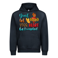 Navy Don't Let Your Heart Be Troupled Urban Hoodie - BundleAndBundleShop