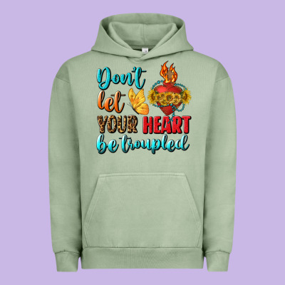 Don't Let Your Heart Be Troupled Urban Hoodie Designed By Bundleandbundleshop