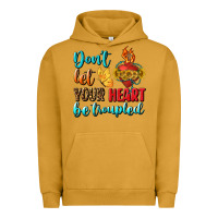 Pigment Peanut Butter Don't Let Your Heart Be Troupled Urban Hoodie - BundleAndBundleShop
