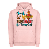 Pigment Salmon Don't Let Your Heart Be Troupled Urban Hoodie - BundleAndBundleShop