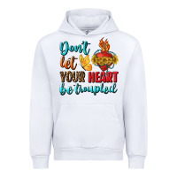 White Don't Let Your Heart Be Troupled Urban Hoodie - BundleAndBundleShop
