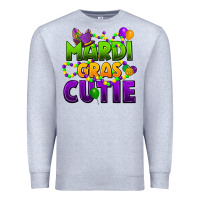 Heather Grey mardi gras cutie Premium Sweatshirt - CowGirlArtShop