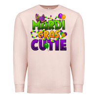 Pale Pink mardi gras cutie Premium Sweatshirt - CowGirlArtShop