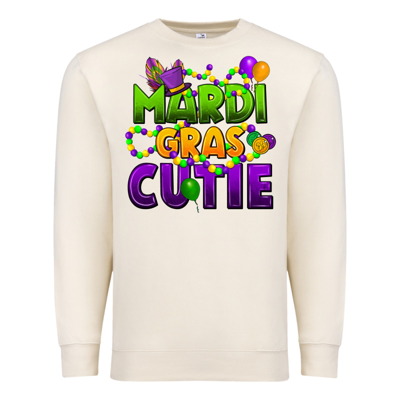 Mardi Gras Cutie Premium Sweatshirt by CowGirlArtShop | Teevron