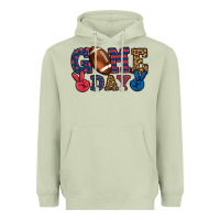 Matcha Game day red and blue Heavyweight Hoodie - HowdyJamesFarm