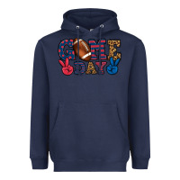 Navy Game day red and blue Heavyweight Hoodie - HowdyJamesFarm