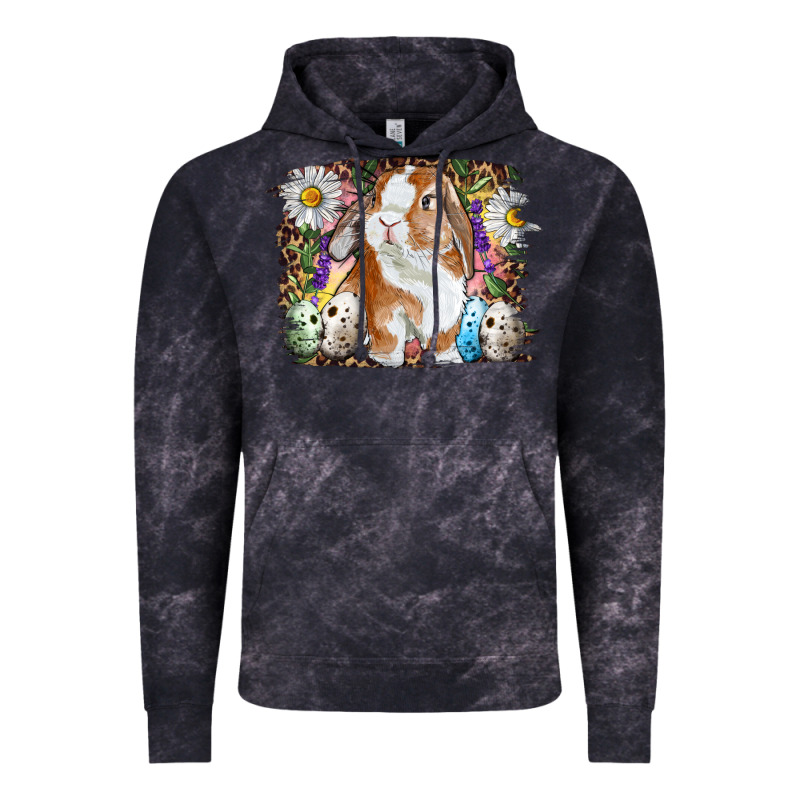 Easter Bunny With Quail Eggs And Daisy Vintage Hoodie by RanaPortraitStore | Teevron