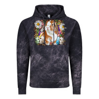 Cloud Black Easter Bunny With Quail Eggs And Daisy Vintage Hoodie - RanaPortraitStore