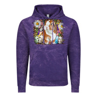 Cloud Purple Easter Bunny With Quail Eggs And Daisy Vintage Hoodie - RanaPortraitStore