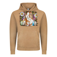 Vintage Camel Easter Bunny With Quail Eggs And Daisy Vintage Hoodie - RanaPortraitStore